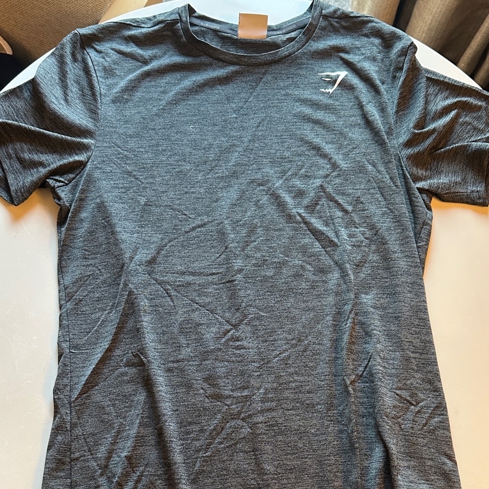 Gymshark Men’s Heather Charcoal Short Sleeve Training Tee